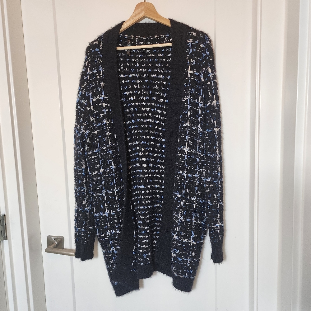 Oversize Tweed Cardigan